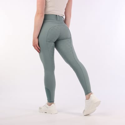 Quur Paardrijbroek Quur Qfallyn Full Grip Lichtgroen - 32