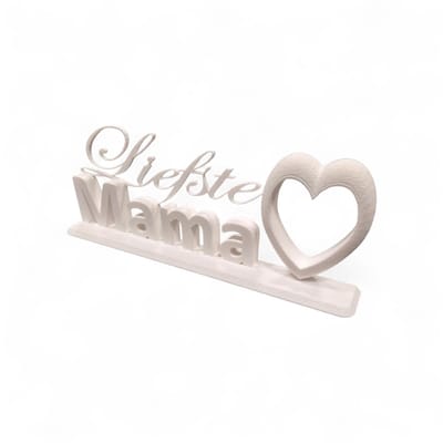 Liefste Mama Decoratie – 3D Geprint Cadeau – Hart Ornament – Moederdag Cadeau – Sierdecoratie voor Moeders – Uniek Persoonlijk Moederdag Kado