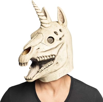 Boland - Latex masker Eenhoornschedel - Volwassenen - Eenhoorn - Halloween en Horror