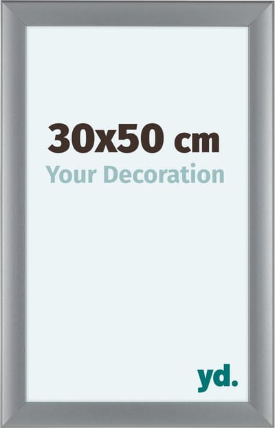 Your Decoration - Fotolijst 30x50 cm - MDF - Zilver Mat - Como