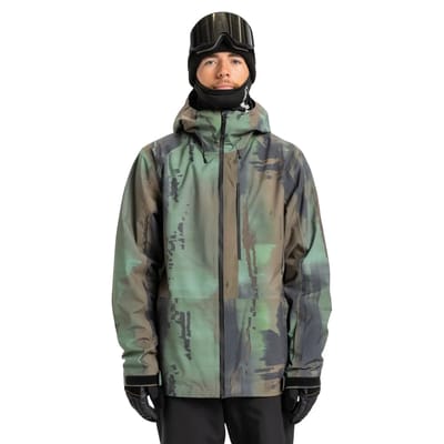 Quiksilver Muldrow 20k Jas Groen,Bruin S Man