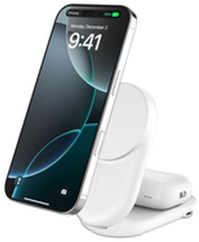 Belkin UltraCharge 25w Qi2 2in1 Magnetic Charger plus USB-C EU White Round Binnen