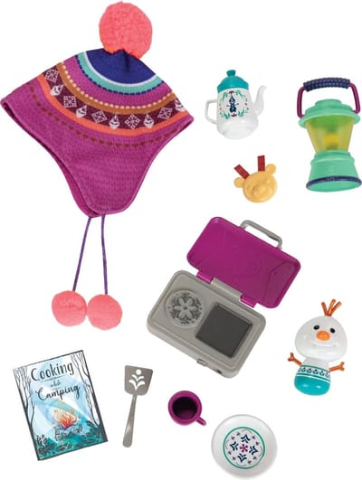 DISNEY ILY Frozen 45CM ANNA CAMPING ACCESSOIRES SET