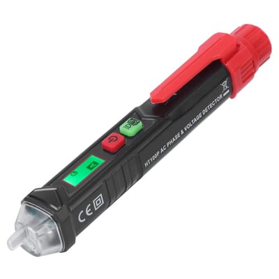 Allecto - Contactloze spanningstester - HT100P - Dubbel bereik 12V-1000V - Met LED zaklamp - Ideaal voor elektriciens - Handige testpen
