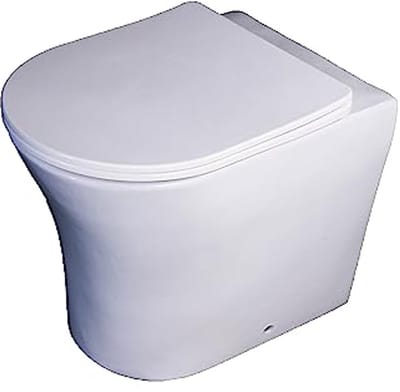 Staande WC zonder spoelrand met moderne design en wc-bril