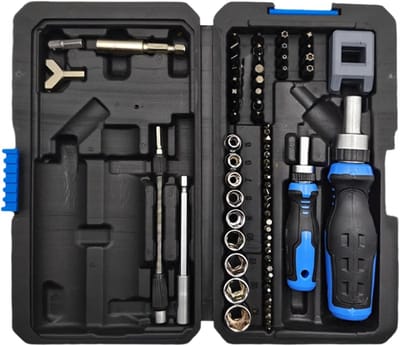 Magnetische Ratelschroevendraaier Set - Precisie Gereedschap - Huishoudelijk Reparatie - 69 Delige Set - 175 Cm - Zwart
