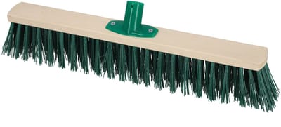 KOTARBAU® Straatbezem, Veegbezem, Tuinbezem, Beukenhout, 50 cm, Groen, Buitenbezem, Harde Veegbezem, Houten Straatbezem, Zonder Steel