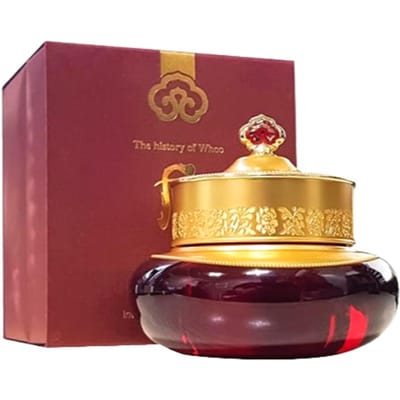 The History of Whoo Jinyulhyang Intensieve Revitaliserende Crème 50ml Koreaanse Kruiden Anti-Aging & Verstevigende Gezichtscrème Diep Voedend & Hydraterend K-Beauty 50ml brown