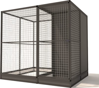 Wood Selections Volière Evi - Vogelkooi - vogelhuis voor buiten - papegaaienkooi - dierenverblijf - Vogelren - vogelverblijf