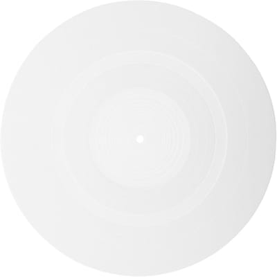 Dailygoods - 1 stuk platenspeler mat siliconen, 295 mm slipmat vinyl wit 3 mm antistatische plaat plaat steun trillingsdemping vinylplaten onderlegger voor draaitafel platenspeler accessoires