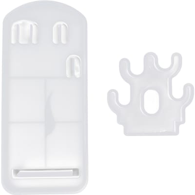 Siliconen Mallen Zachte Epoxy Hars Druppellijm DIY Keukenmessen Opbergrek Mallen white