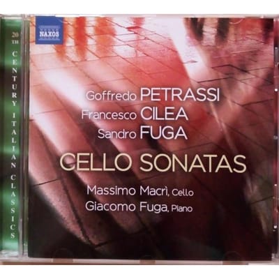 CD PETRASSI, CILEA; ESCAPE - Sonates pour violoncelle  8573141 Naxos 2014 Allemagne Classique Occasion