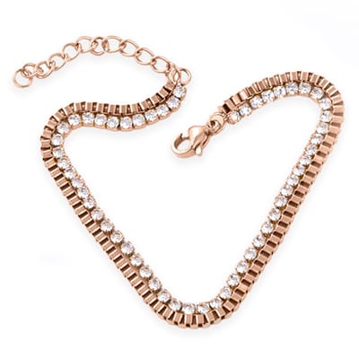 Victorious Dames Armband - Rosé Goud - Model: Primo Amore