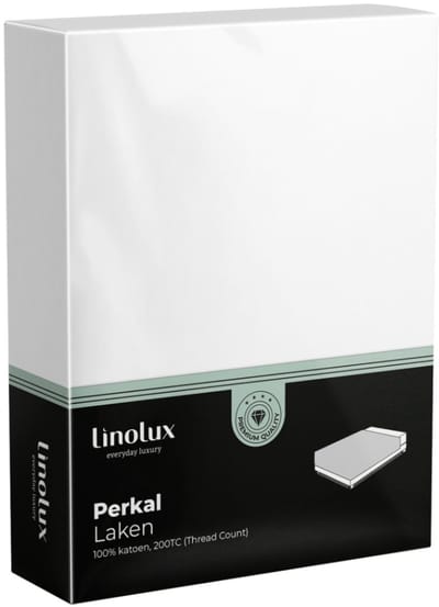 Linolux Laken Katoen Perkal White 160x265