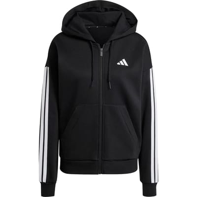 Dames fleece hoodie met rits adidas Essentials 3-Stripes