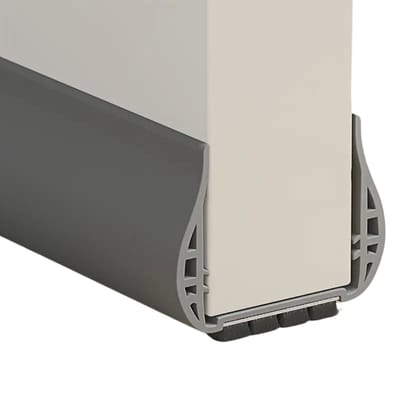 Nivard Tochtstrip - Tochthond - Windstopper - Deurborstel - Tochtband - Tochtstopper - Tochtkussen - Kussen Voor Deur - Draft Stopper - Grijs