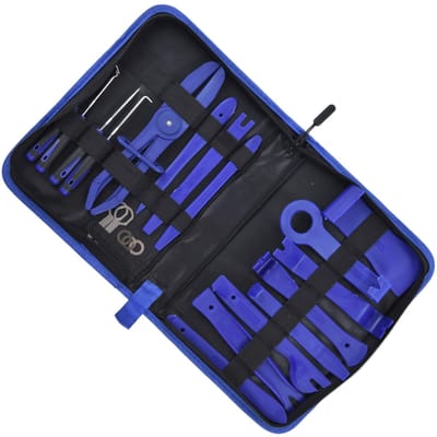 21 Stuks Auto Demontage Gereedschap Trim Wrik Reparatie Set Kit voor Autodeurpaneel Audio InstrumentenpaneelBlauw black