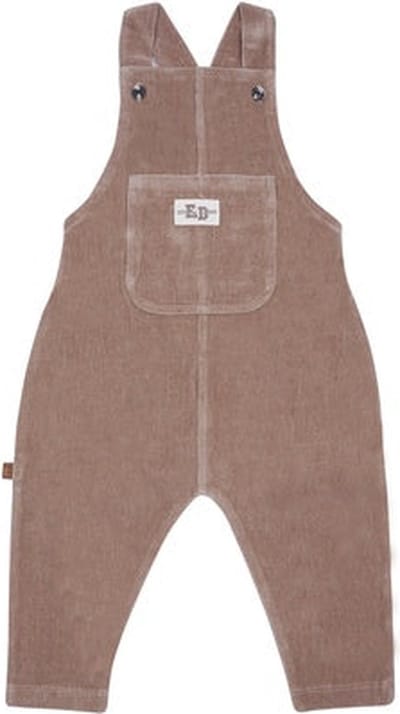 Frogs and Dogs - Smart Club Tuinbroekje Velours Rib Corduroy | Bruin - Katoen - Maat 50/56