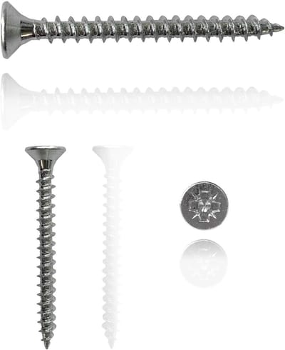 Houtschroeven Verzinkt Zink 4x40mm - Doos 100 Stuks