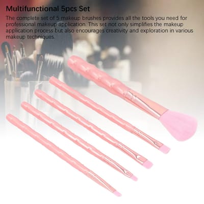 5 stuks Make-up Kwast Set Oog Contouren Zachte Cosmetische Kwast Draagbare Oogschaduw Blush Kwast Schoonheid gray