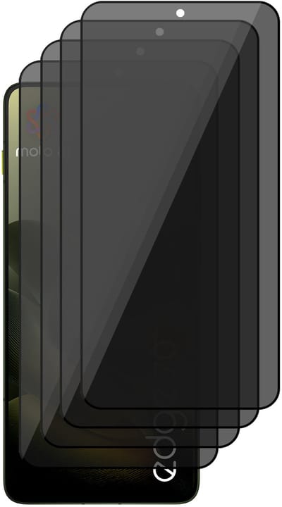 Privacy Screenprotector geschikt voor Motorola Moto Edge 70 – 4 Stuks – Full Cover Gehard Glas – Anti Inkijk – Privacy Filter