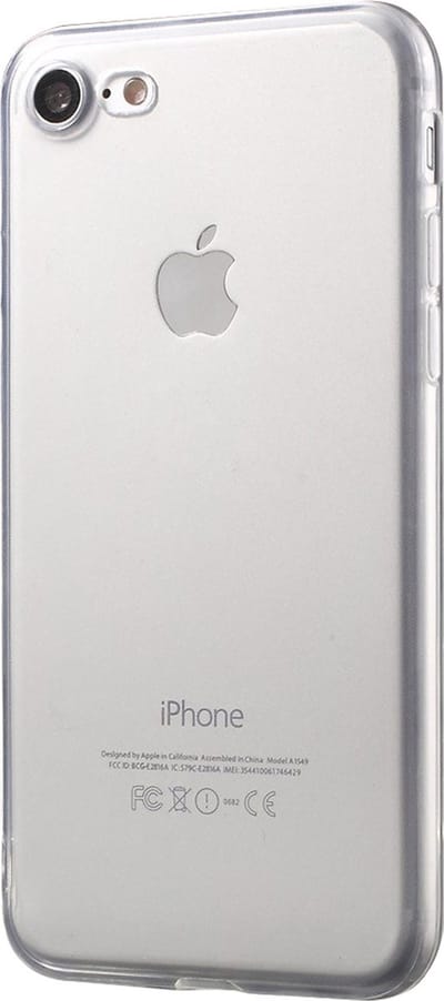 Peachy Transparant TPU hoesje geschikt voor iPhone 7 8 SE 2020 SE 2022 case - Doorzichtig