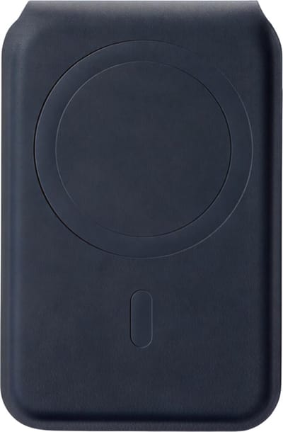 Slim Magnetic Wallet Stand met 4200gf Magneet – Blauw – 360° Roteerbare Telefoonhouder met Kaarthouder voor 3 Kaarten – Sterke Grip, Compact en Draagbaar Design