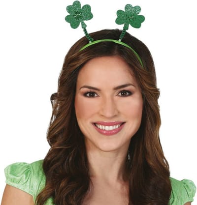 Fiestas St. Patricks day verkleed diadeem/haarband - groen - Ierland thema feest accessoires