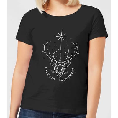 Harry Potter Expecto Patronum dames t-shirt - Zwart - 3XL