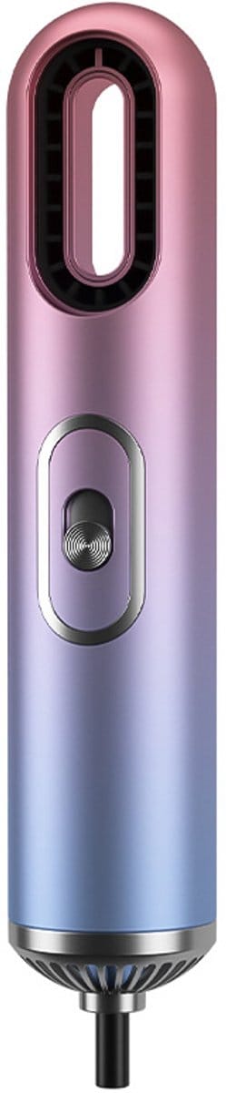 Haardroger, haardroger met negatieve ionen, 3-in-1, sneldrogend, stil, draagbaar, mini-haardroger, inclusief 3 accessoires, reisformaat, kleurverloop.