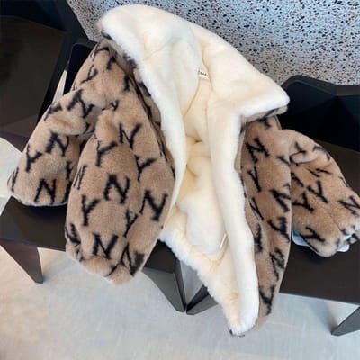Manteau d'hiver pour garçon avec pull en fausse fourrure épaisse et moelleuse, veste décontractée en coton chaud 150 white