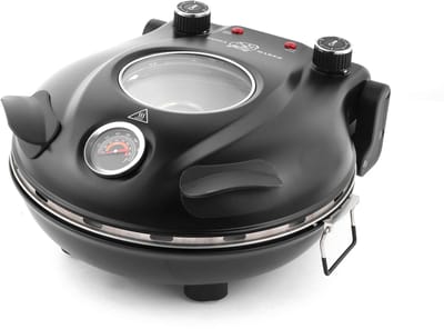 Casa Living Pizza Maker - Elektrische Pizzarette - 420°C Hoge Temperatuur - 1200W - 32 cm Pizzasteen - 5 Temperatuurstanden