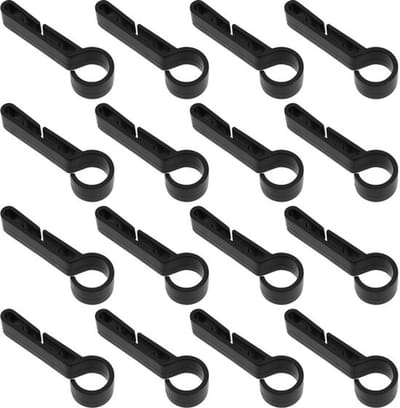 30PCS Helmclip voor Koplampen Hoofdlamp Bevestigingshaken voor Smalle Rand Helm Diverse Koplampen voor Bouw Kamperen Vissen Fietsen Wandelen