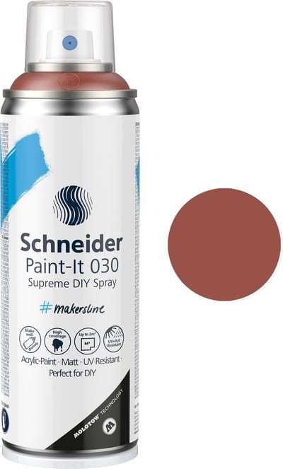 Schneider spuitbus verf - Paint-It 030 - DIY spuitverf - acrylverf - 200ml - koper metallic - S-ML03051102