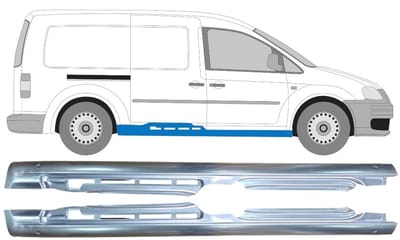 Volledige dorpel voor Volkswagen Caddy 2004-2020 / Links + Rechts / Set