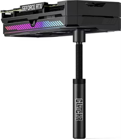 CLUTCHR - GPU Support – Magnetische Videokaart Houder – Anti GPU Sag – Universele GPU Brace – Aluminium – Verstelbaar – Zwart