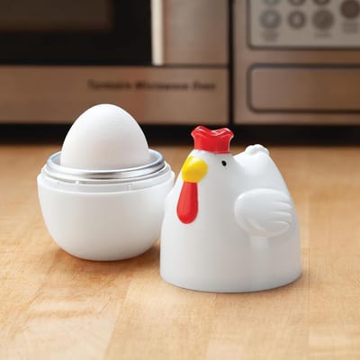 2 Eierkoker - Magnetron Eierkoker - Eierkokers - Ei stomer - Kuikenvorm Stoomkoker - Micro Eierkoker Keukenbenodigdheden - Perfect voor Feestdecoratie - Kerstcadeau -Kerstversiering