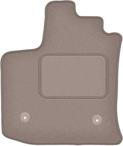 Beige bestuurdersmat voor: Dacia Lodgy 7-zits (2012-)