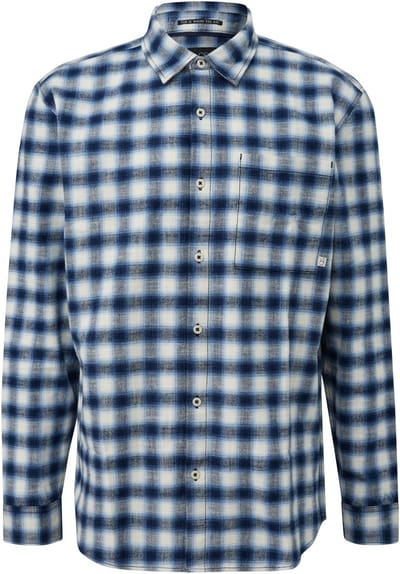 Q/S designed by - Heren hemd - Maat M - Mannen - blauw - katoen