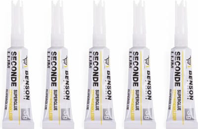 Benson Hobby secondelijm - 5 tubes - 3 gram - voordeelverpakking - DIY hobbylijm/superlijm