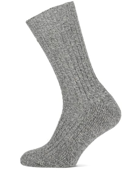 Kniekousen – Lange Sokken – Warme Noorse sokken – Oktoberfest Sokken – Dikke sokken – Gebreide warme sokken – Laarssokken – Feest Sokken voor Dames & Heren – Verkleedkousen – Oktoberfest Outfit – Grijs