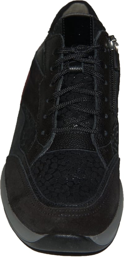 Durea Dames Sneaker - 6308-605-1738 Zwart/Combi - Wijdte H - Maat 3,5 (36,5)