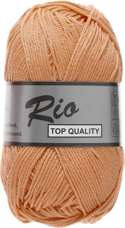 Lammy Yarns Rio Katoen garen - Koraal 065 - 5 bollen van 50 gram - pendikte 3 - 3,5 mm.