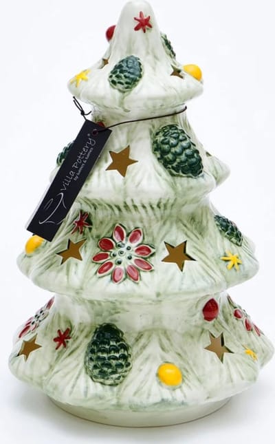 Kerstboom - Kerstdecoratie - Porselein - Decoratie - Kerst - Kerstsfeer - Winterdecoratie - Christmas - Kerstcadeau - Sinterklaascadeau - 5 December - Ledlicht - Ledlamp - Christmas tree 1_4 A