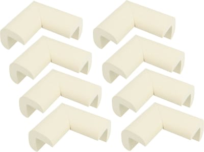 AMIG Hoekbeschermers - wit - 12x - met plakbevestiging - rubber - kind bescherming scherpe hoeken