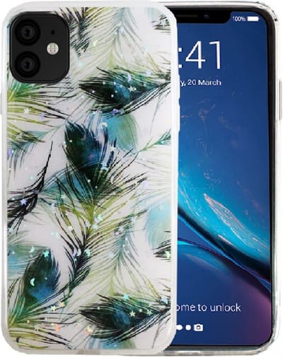 Hoesje Geschikt voor Apple iPhone 11 silicone/TPU back cover print/iphone 11 achterkant + gratis screenprotector (3)