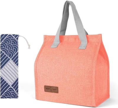 Draagbare Isolerende Lunchtas voor Werk, School en Reizen - Thermisch en Lekvrij - Watermeloen Rood