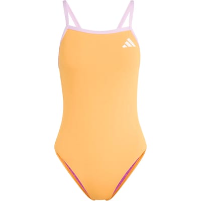 Een delig badpak met V-achterkant en fijne bandjes voor dames adidas