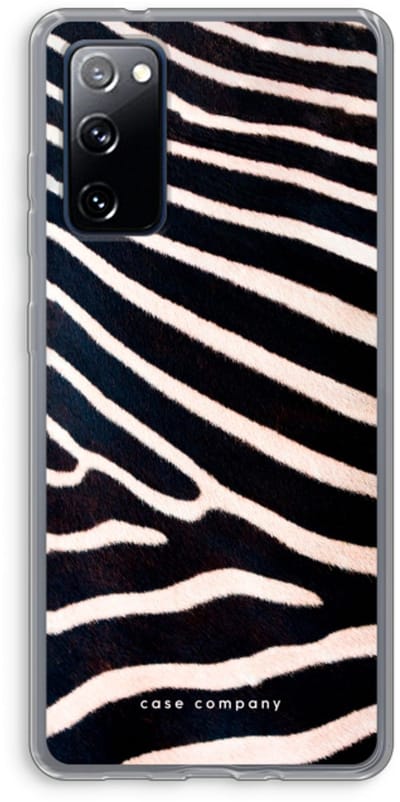 Hoesje geschikt voor Samsung Galaxy S20 FE / S20 FE 5G hoesje - Zebra - Soft Cover Telefoonhoesje - Bescherming aan alle Kanten en Schermrand
