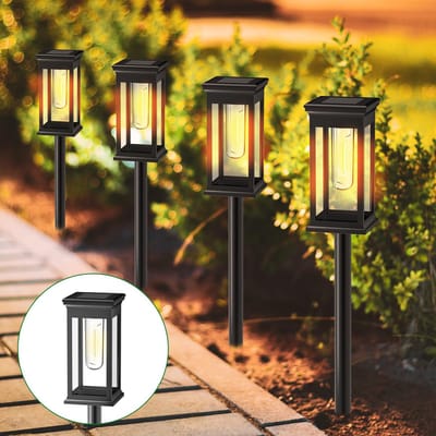 Zonne-energie Ingrondspot Vierkant - Tuinverlichting - Automatische lichtsensor - Waterdicht ontwerp - Monokristallijn zonnepaneel